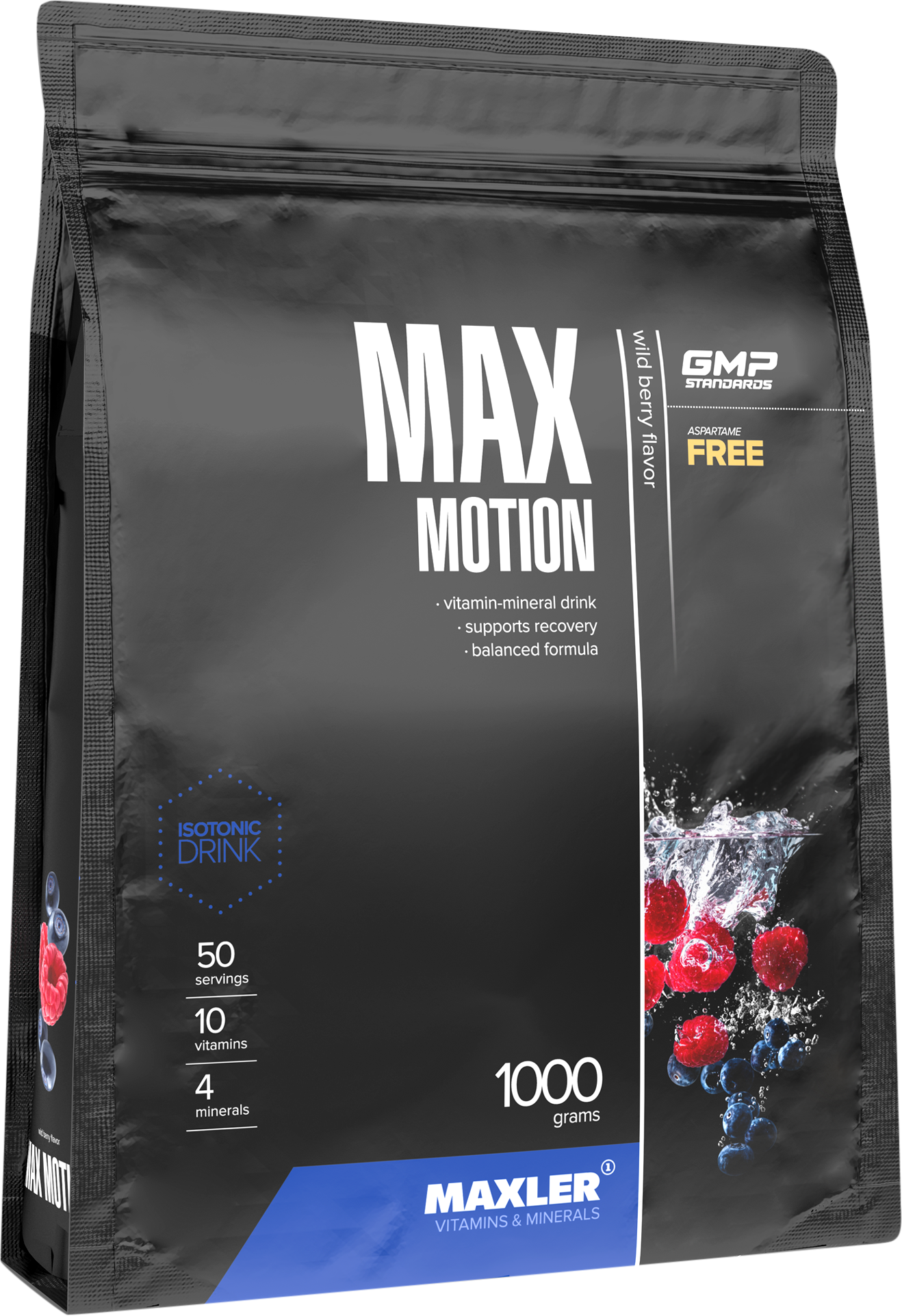 Изотоник MAXLER Max Motion 1000 г, Дикие ягоды