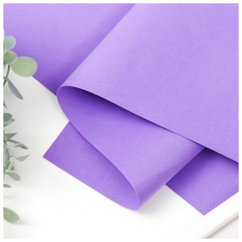 Веселуха Фоамиран 1 мм 45х45 см цв сиреневый набор 10 листов 684₽