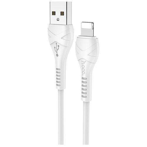 HOCO / Кабель для зарядки / Кабель для зарядки iP Lightning 2.4A белый X37 кабель usb lightning белый hoco cool x37