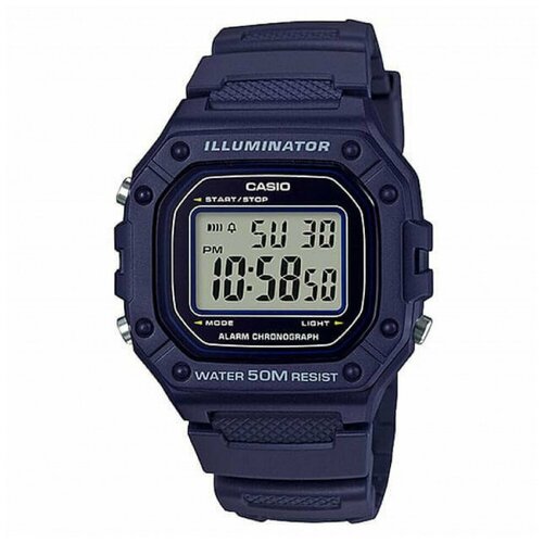 Наручные часы CASIO Standard W-218H-2A, синий casio часы casio w 59b 2a коллекция digital