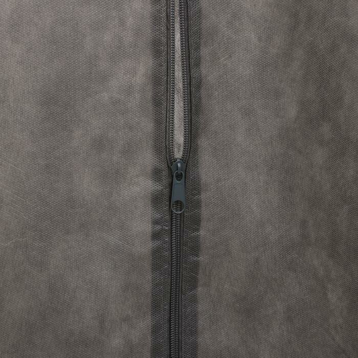 Moon Land Чехол для одежды зимний, 120×60×10 см, спанбонд, цвет серый - фотография № 5