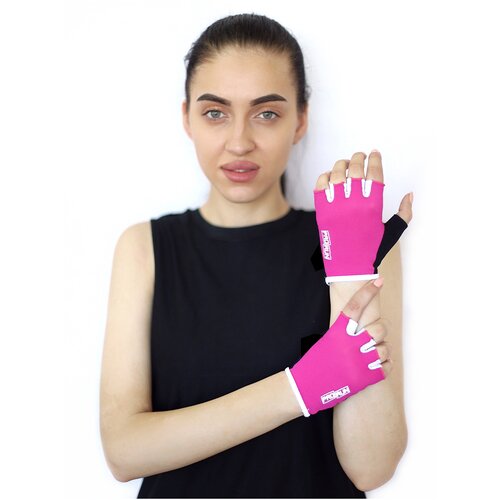 Перчатки для фитнеса ProRun 200-5793 черные/белые/розовые, (XXS)