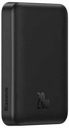 Внешний магнитный беспроводной аккумулятор BASEUS Magnetic Mini, 10000 mAh, 20W, Black Overseas Edition, PPCX070001