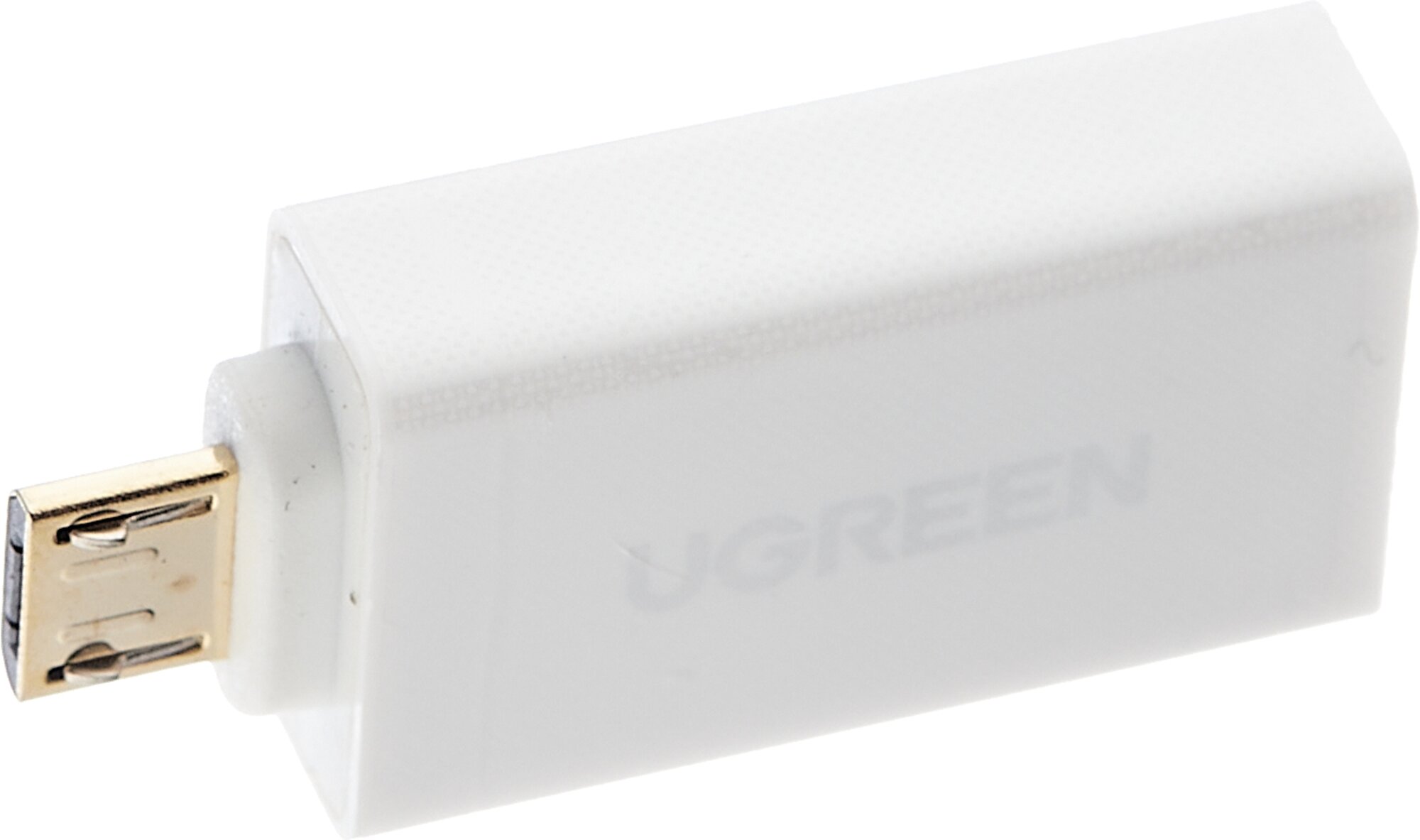 Переходник/адаптер UGreen US195 USB 2.0 - microUSB, белый