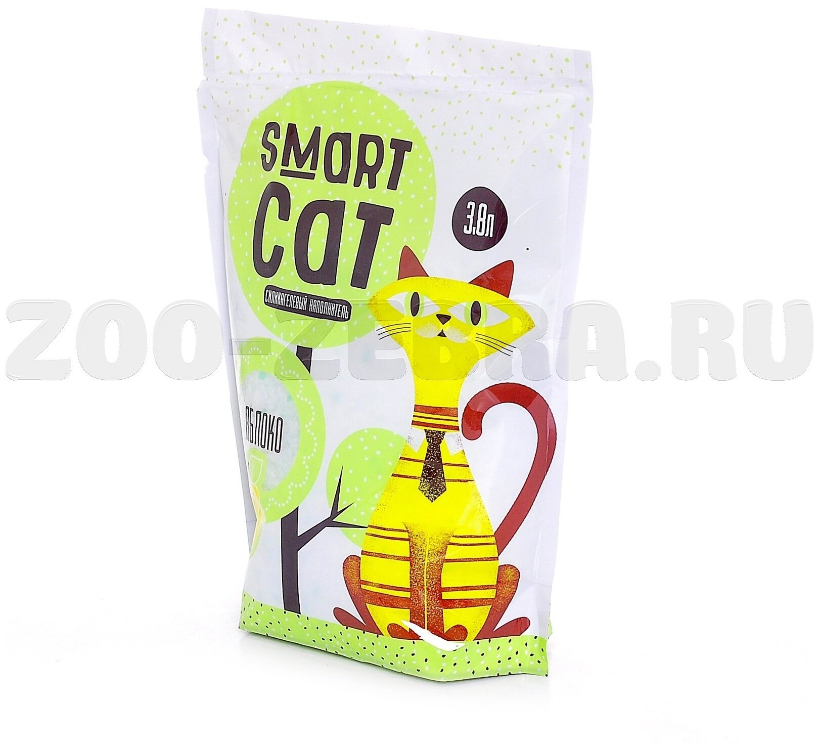 Smart Cat Силикагелевый наполнитель с ароматом яблока, 3,8л, 1.66 кг - фотография № 3