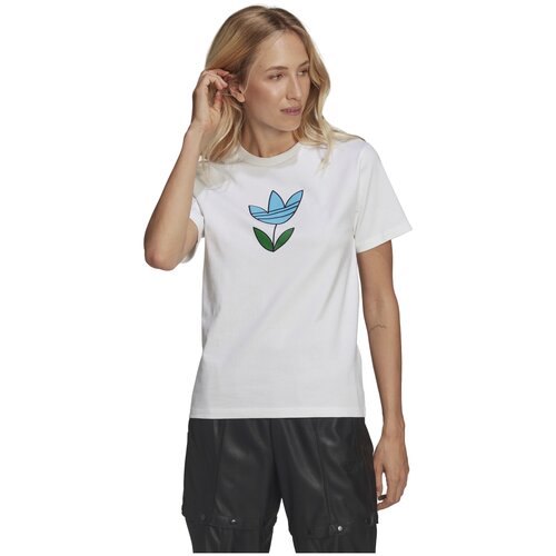 Футболка/Adidas/HF2027/GRAPHIC TEE/белый/S