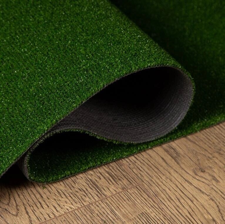 Искусственная трава Люберецкие ковры Grass Komfort высота ворса 7 мм, рулонный 1х2 м зеленый - фотография № 6