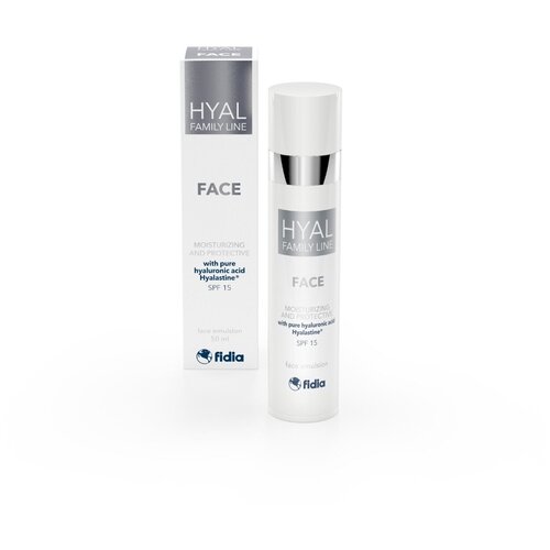 Увлажняющая защитная эмульсия HYAL FAMILY LINE FACE CREAM SPF15, 50 мл