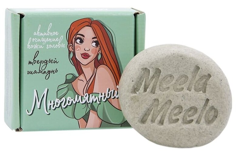 Шампунь твёрдый "Многомятный" Meela Meelo 85 г