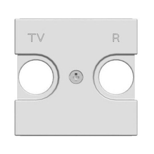 2CLA225080N1301 Накладка на розетку телевизионную ABB Zenit скрытый монтаж, серебристый N2250.8 PL