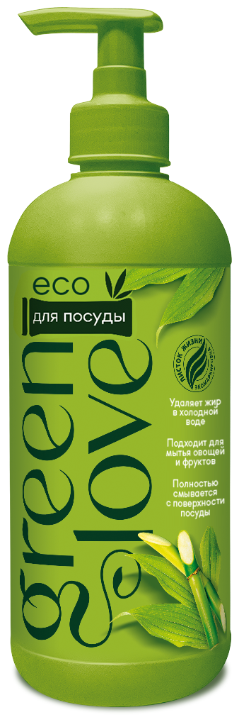 Green Love С экстрактом имбиря и бамбука с дозатором, 0.5 л, 0.55 кг