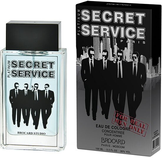Brocard Мужской Secret Service Platinum Одеколон (edc) concentre 100мл