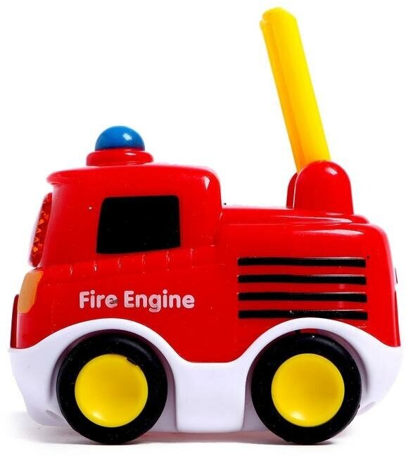 Музыкальная игрушка ZABIAKA "Пожарная машина", цвет красный, звук, свет