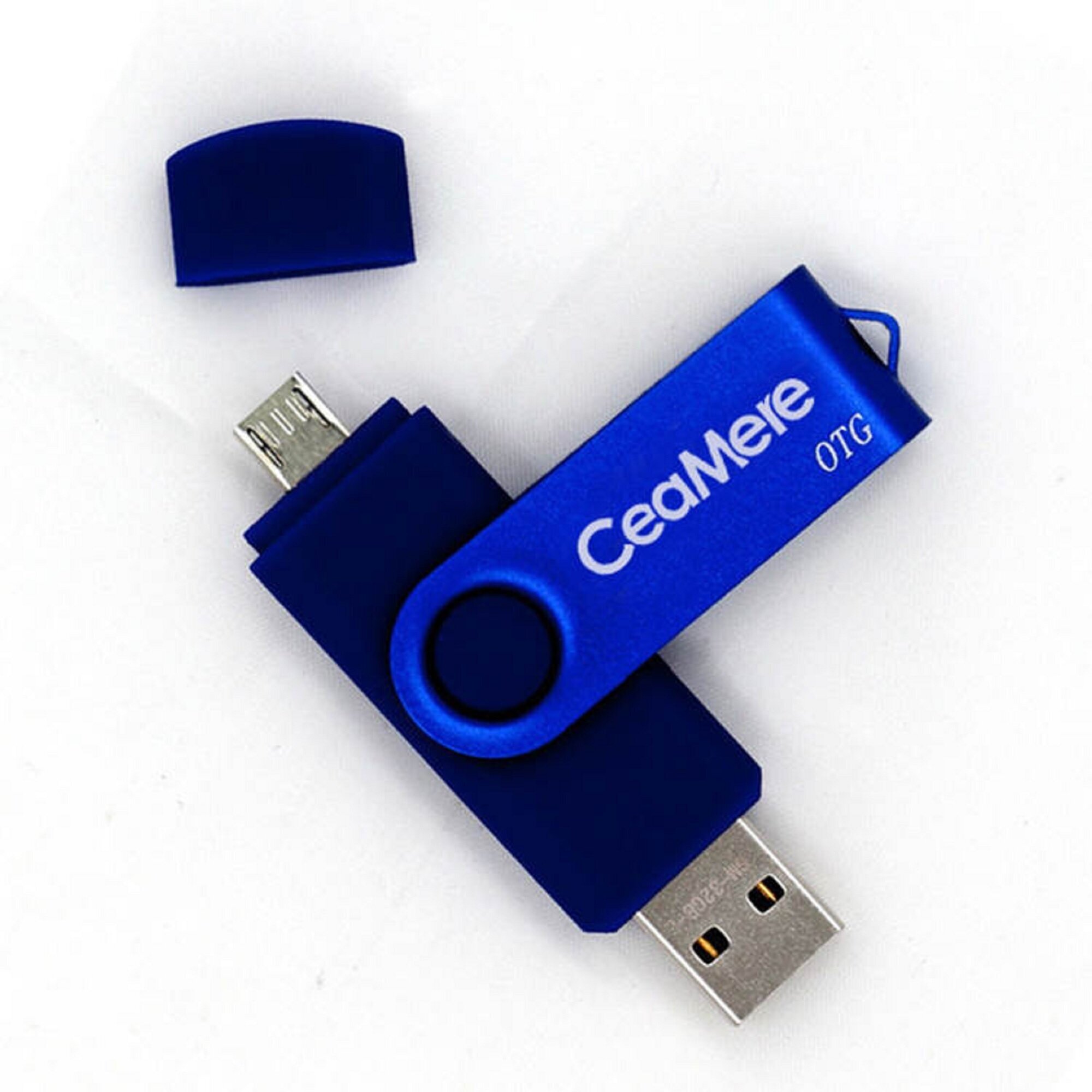 Type-C и USB 3.0 Флешка для смартфонов 256 Гб, OTG поворотная