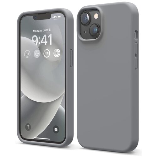 Чехол Elago Soft Silicone для iPhone 14, серый