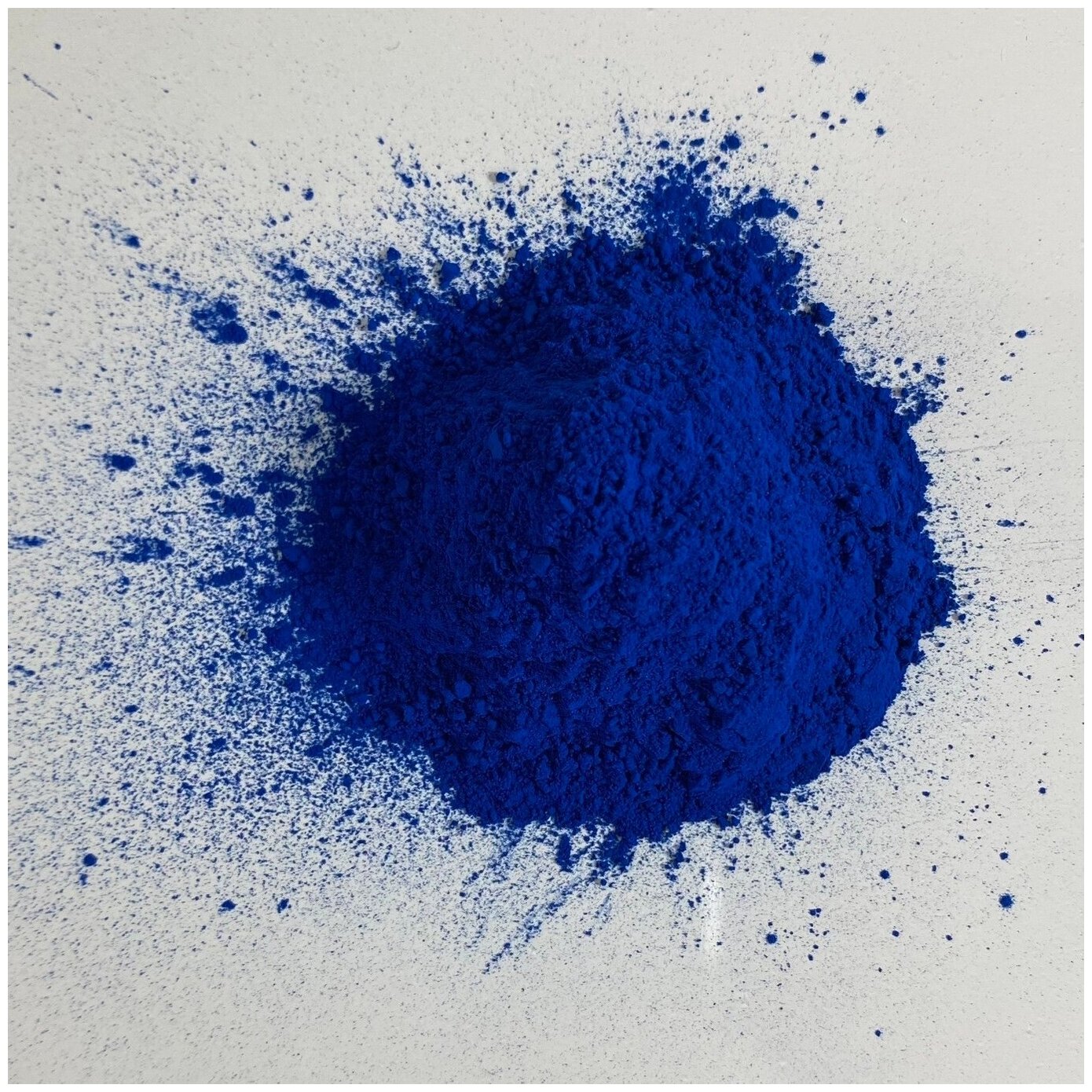 Пигмент синий железооксидный для ЛКМ, бетона, гипса 50 гр. - фотография № 3
