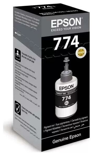 Картридж струйный Epson T7741S C13T774198 черный (6000стр.) (140мл) для Epson M100/105/200 C13T774198