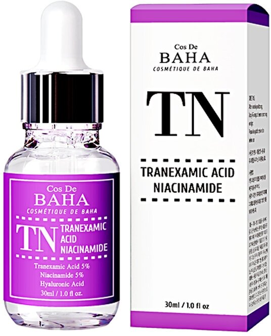 COS DE BAHA Сыворотка с ниацинамидом и транексамовой кислотой. Tranexamic serum (TN), 30 мл.