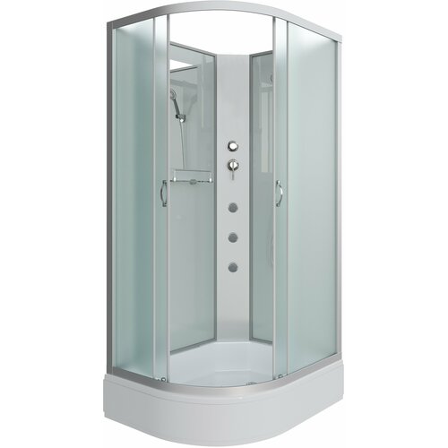 Душевая кабина Niagara Classic 130x90 NG-33394-14RBKG стекло матовое, профиль серебро