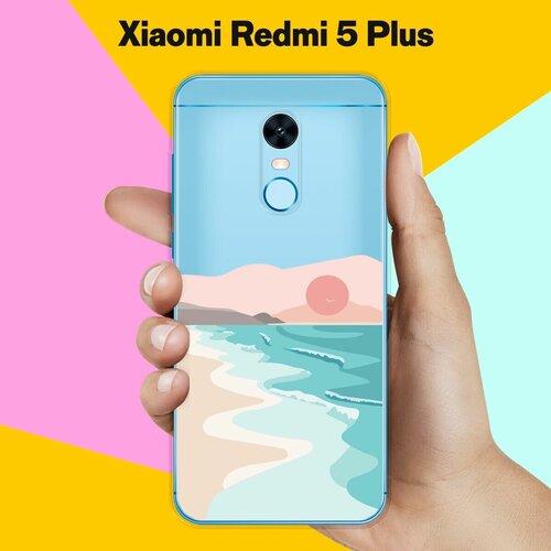 Силиконовый чехол на Xiaomi Redmi 5 Plus Прилив / для Сяоми Редми 5 Плюс