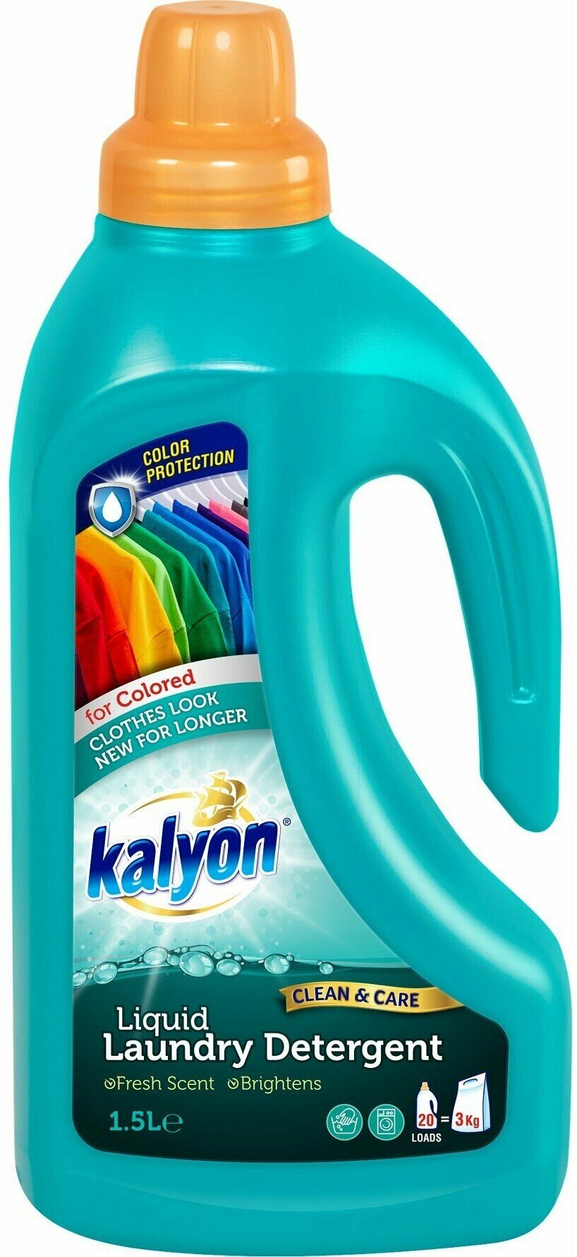 Гель для стирки белья Уход и Восстановление KALYON LIQUID LAUNDRY DETERGENT Для Цветного белья 1500 мл