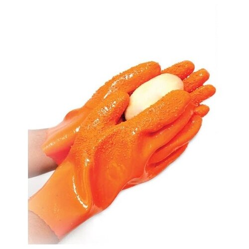 фото Перчатки для чистки овощей / перчатки для чистки картошки / перчатки с пупырышками dom