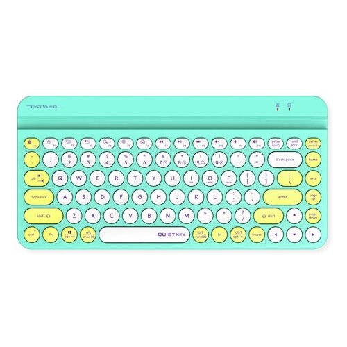Клавиатура A4Tech Fstyler FBK30 зеленый USB беспроводная BTRadio slim Multimedia 250000₽