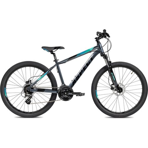 Горный велосипед Aspect Nickel 26 (2023) 14.5 Серо-зеленый (137-157 см) горный велосипед aspect nickel 2021 14 5 серо синий 137 157 см