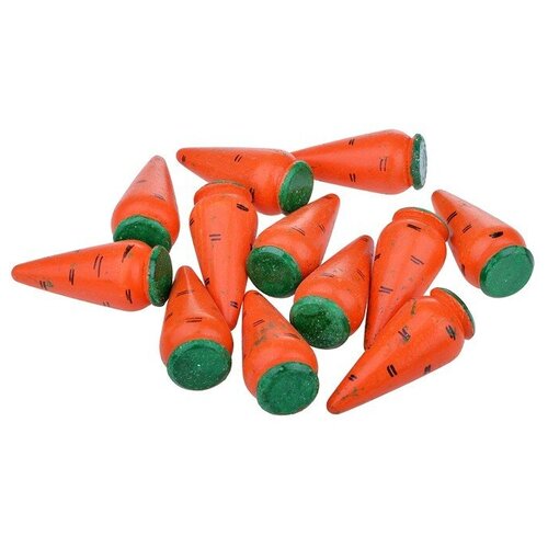 Деревянный счетный материал Морковь 12шт. Д-365 RNToys
