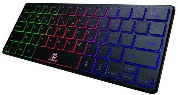 Игровая клавиатура, проводная игровая клавиатура с подсветкой RGB, игровая клавиатура для компьютера тонкая, черная
