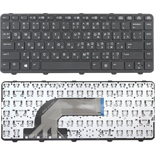 Клавиатура для ноутбука HP 430 G2, 440 G0, 440 G1 черная с рамкой клавиатура для hp probook 440 640 445 645 767476 251 v139402as1