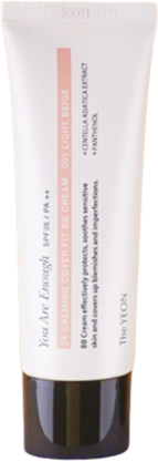 TheYEON BB-крем успокаивающий SPF 36/PA++ - 2X calming cover fit bb cream 001 light beige, 50мл