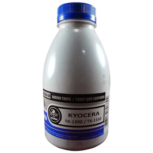 Тонер B&W Premium для Kyocera TK-1200/TK-1150 (фл. 120 г, 3000 стр.) (Tomoegawa) фас. RU KPR-203-120