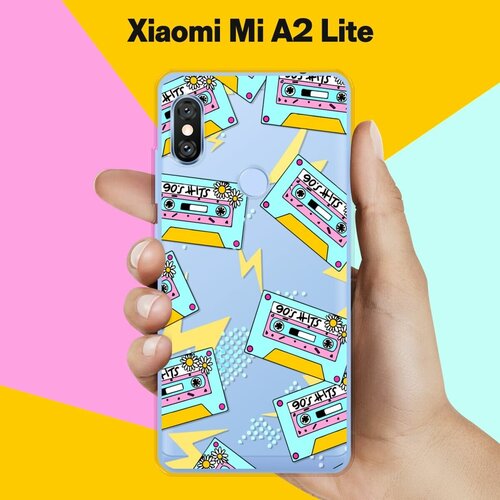 Силиконовый чехол на Xiaomi Mi A2 Lite Кассета / для Сяоми Ми А2 Лайт пластиковый чехол динозавры в свитерах на xiaomi mi a2 lite сяоми ми а2 лайт