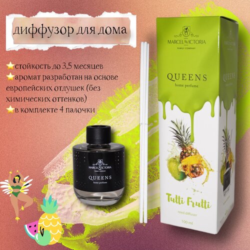 Ароматизатор-диффузор для дома с палочками Tasotti REED DIFFUSER QUEENS 