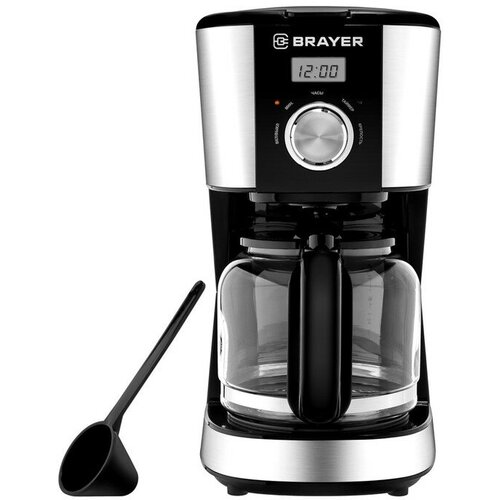 Кофеварка BRAYER 1122BR 900 Вт, 1,5 л, таймер, капельная 5459 5 кофеварка first мощность 900 вт ёмкость 12 чашек 1 8 л черный