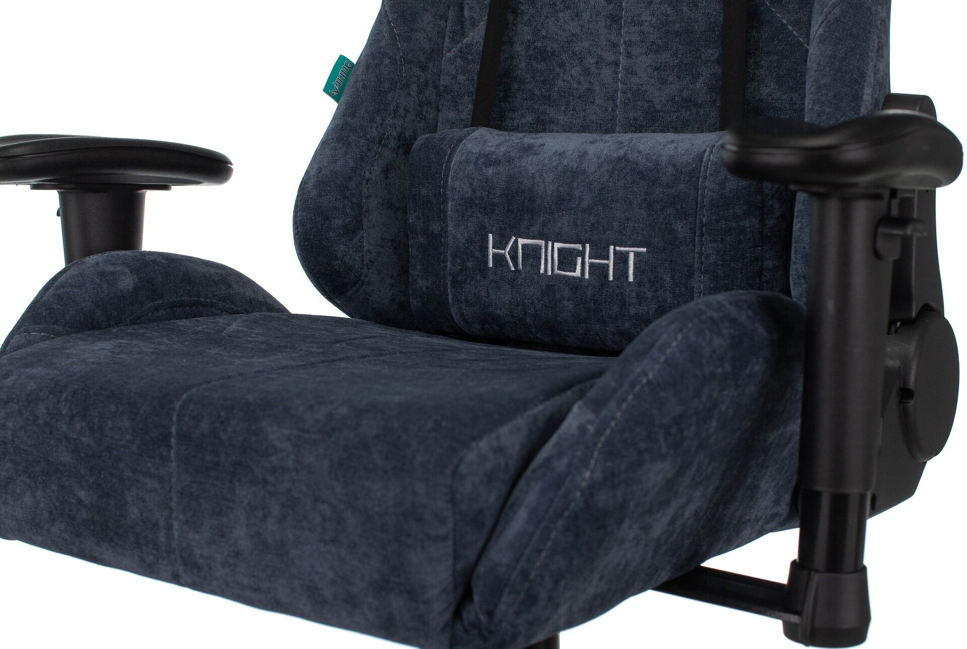 Кресло игровое Zombie VIKING KNIGHT Fabric синий Light-27 с подголов. крестовина металл VIKING KNIGHT LT27 - фотография № 14