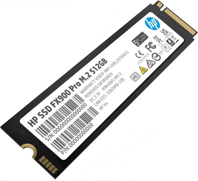 Диск SSD M.2 2280 512Gb HP FX900 Pro(PCI-E 4.0x4, up to 7000/2900MBs, DRAM Cache,300TBW, NVMe)