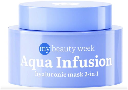 Маска для лица 7Days My beauty week Aqua infusion 2 в 1, увлажняющая, с гиалуроновой кислотой, 50 мл