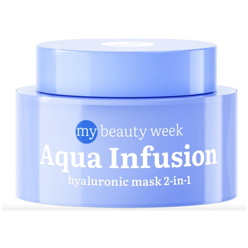 Маска для лица 7Days My beauty week Aqua infusion 2 в 1, увлажняющая, с гиалуроновой кислотой, 50 мл the saem вода очищающая и увлажняющая с маслом чайного дерева 300мл корейская косметика