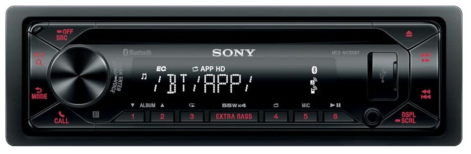 Автомагнитола Sony MEX-N4300BT - фото №1