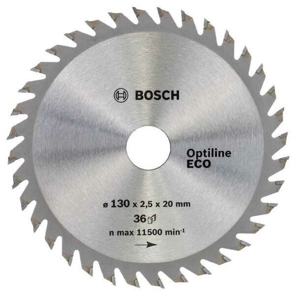 Bosch циркулярный диск 130x20/16x36OptilineECO (2608641782)