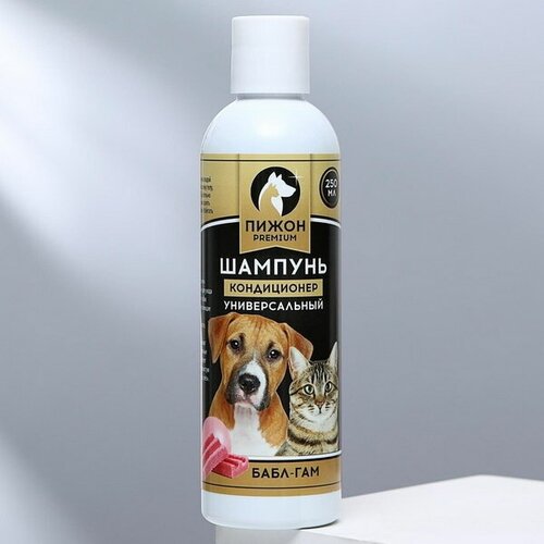 Шампунь-кондиционер Premium для кошек и собак, с ароматом Bubble Gum, 250 мл