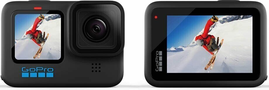 Экшн-камера GoPro HERO 10 Black, 23.6МП, 5312x2988, 1720 мА·ч, черный