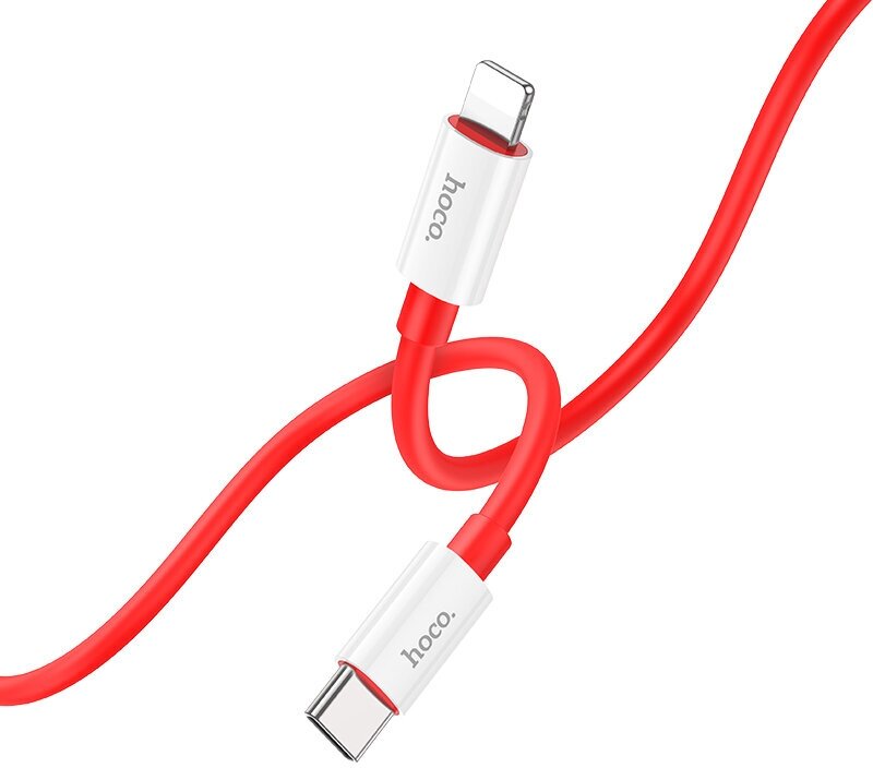 Кабель HOCO X87 USB-C to Lightning 8pin 20W 1 метр красный