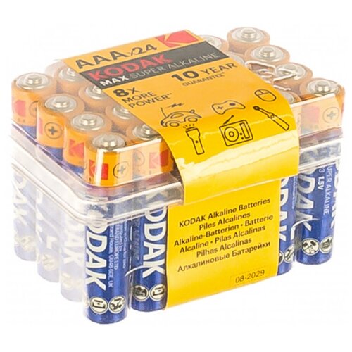 Элемент питания LR 3 Kodak Max б/б 24Box набор алкалиновых батареек kosmos тип lr03 ааа 24 шт