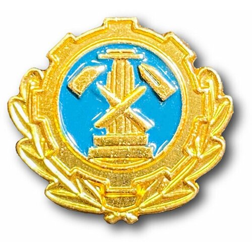 Эмблема ( Знак ) Петличная ( Петлица ) Гостехнадзор РФ Золотистая