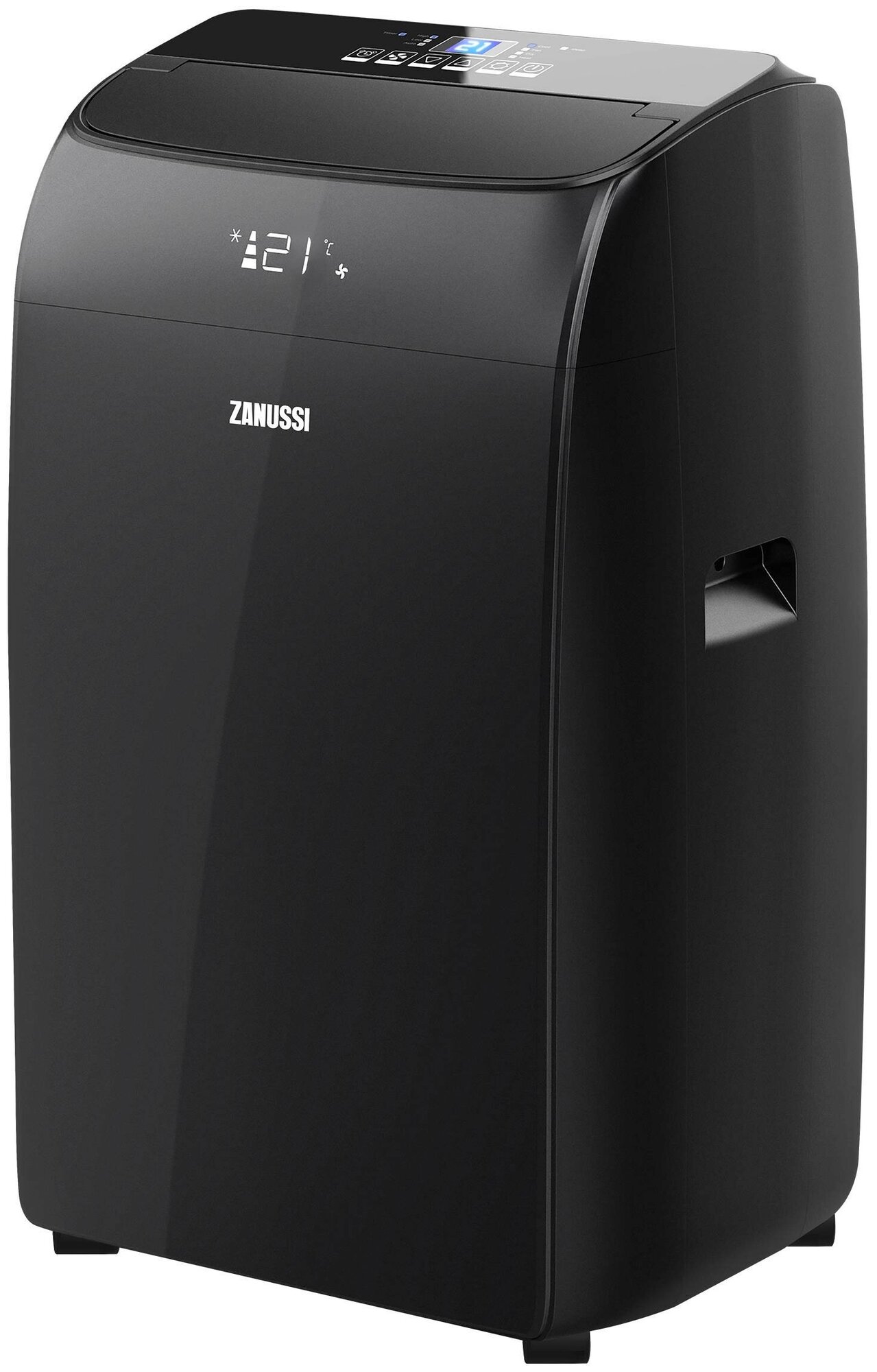 Мобильный кондиционер ZANUSSI MASSIMO SOLAR BLACK Wi-Fi ZACM-09 NYK/N1 Black - фотография № 1