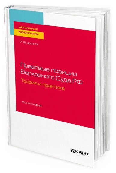 Правовые позиции Верховного Суда РФ Теория и практика Монография - фото №1