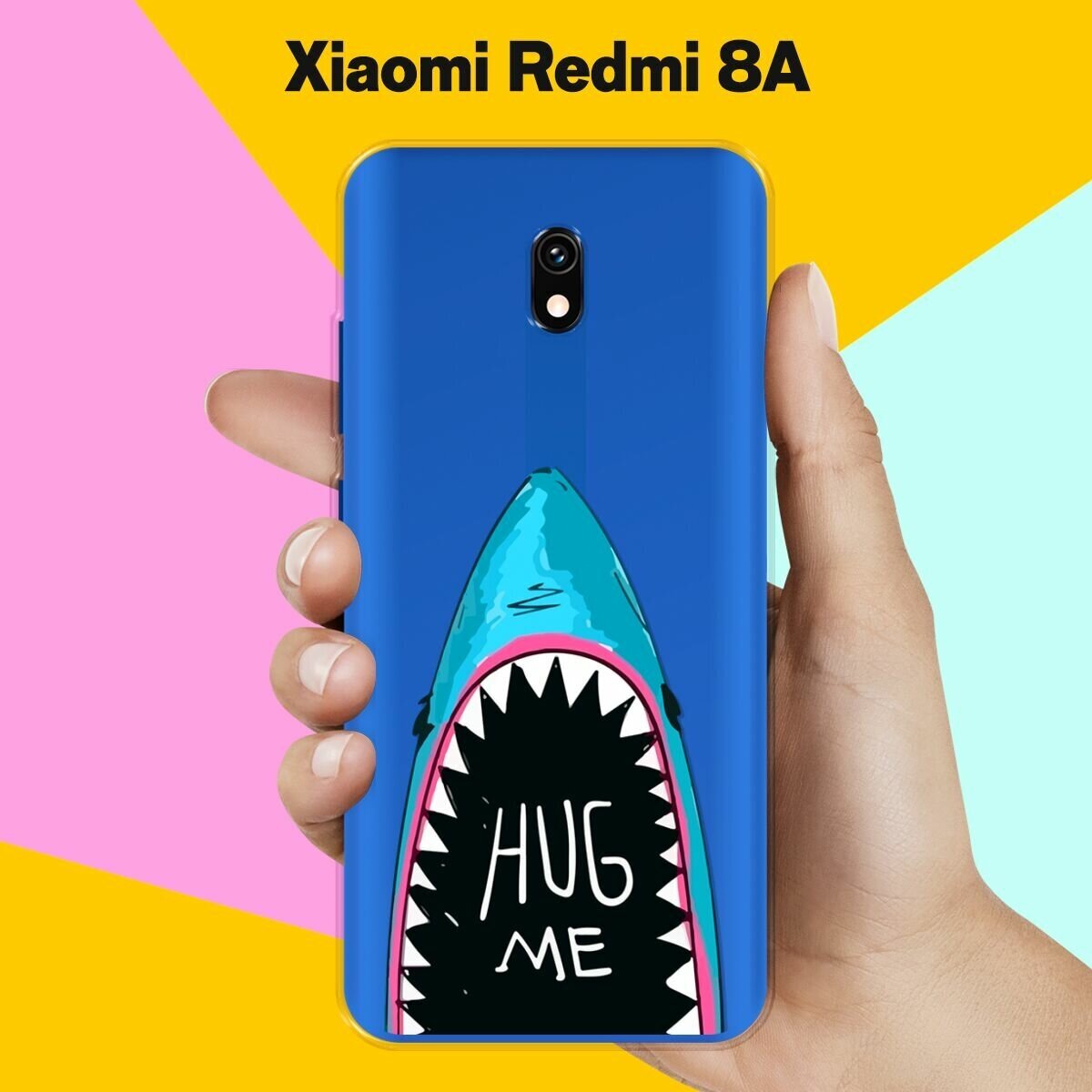 Силиконовый чехол на Xiaomi Redmi 8A Акула-Корги / для Сяоми Редми 8А